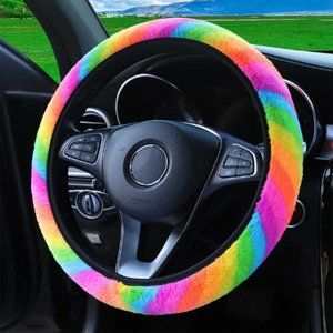 15'' Rainbow Pattern Steer Wheel Cover